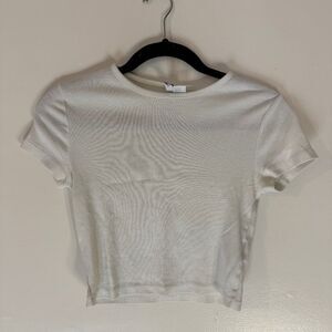 H&M Divided White Basic Top